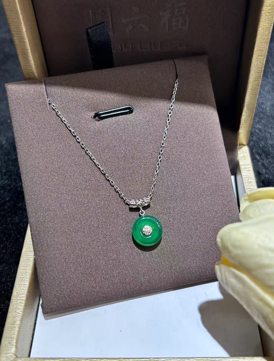 013  jadeite  collarbone chain