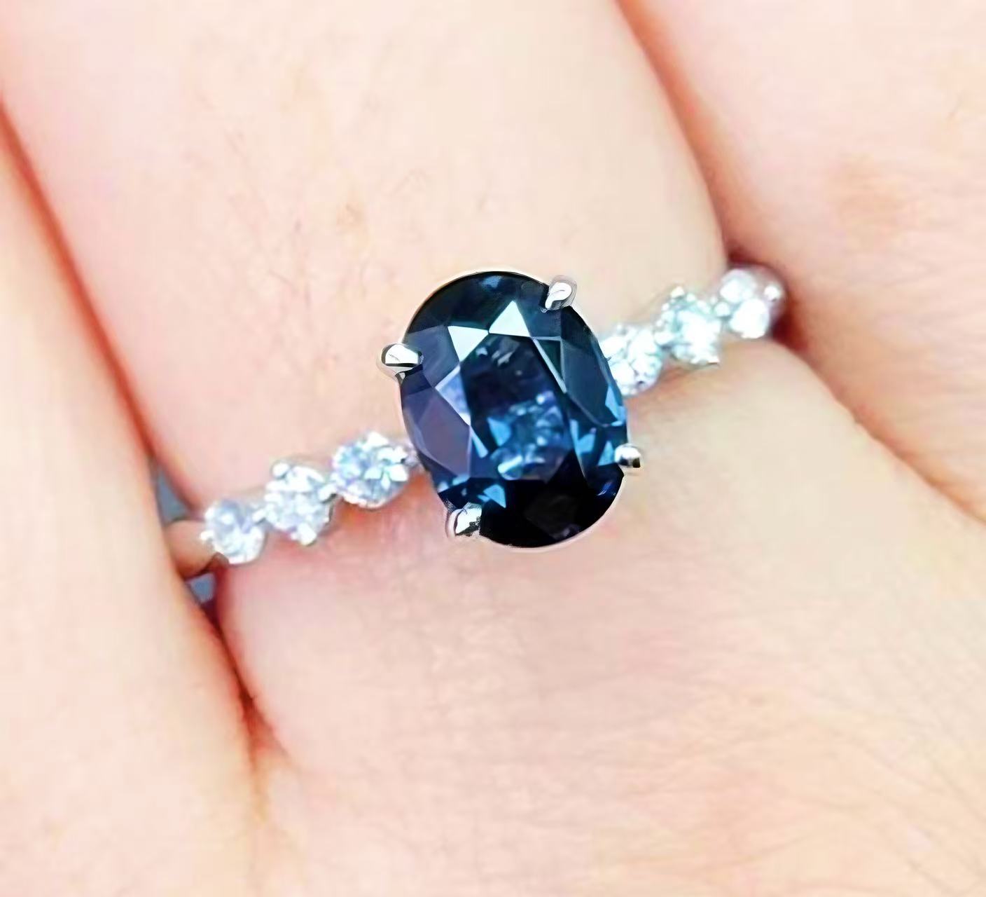 Exquisite S925 gemstone ring