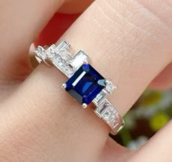 Exquisite S925 gemstone ring