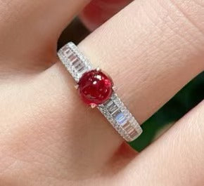 Exquisite S925 gemstone ring