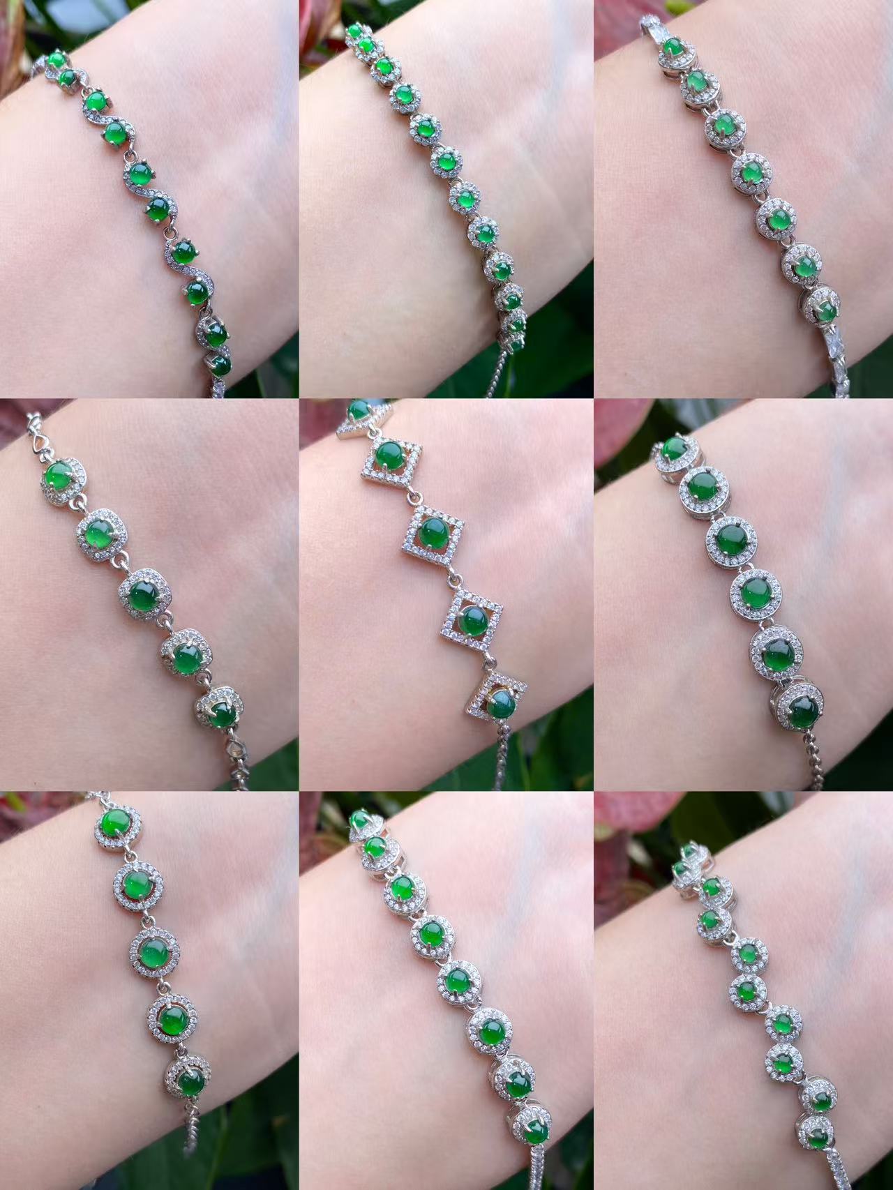 Exquisite S925 Silver Jade Hand Chain