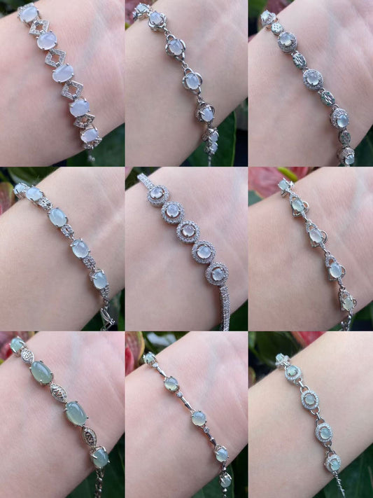 Exquisite S925 Silver Jade Hand Chain