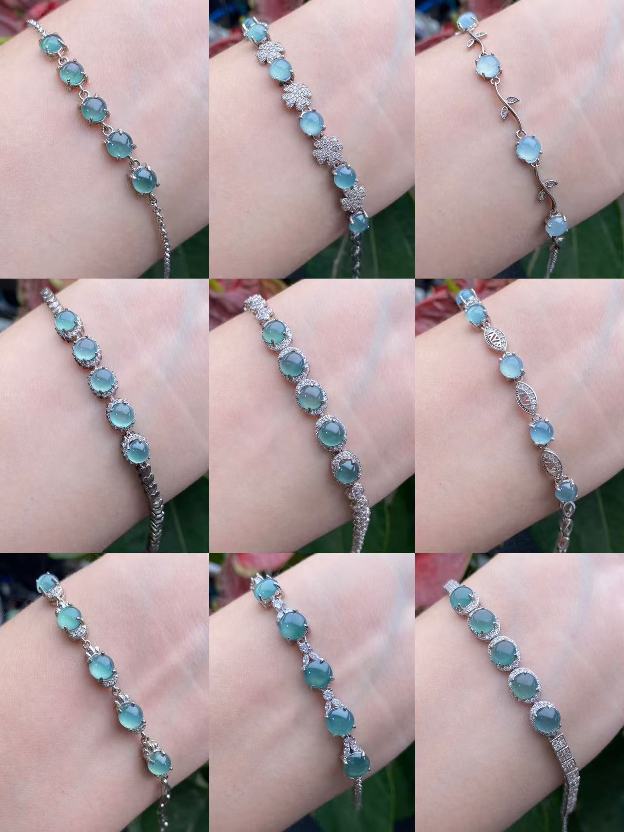 Exquisite S925 Silver Jade Hand Chain