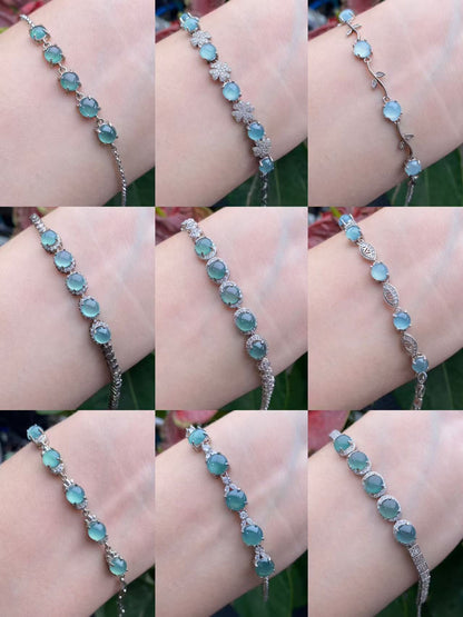 Exquisite S925 Silver Jade Hand Chain