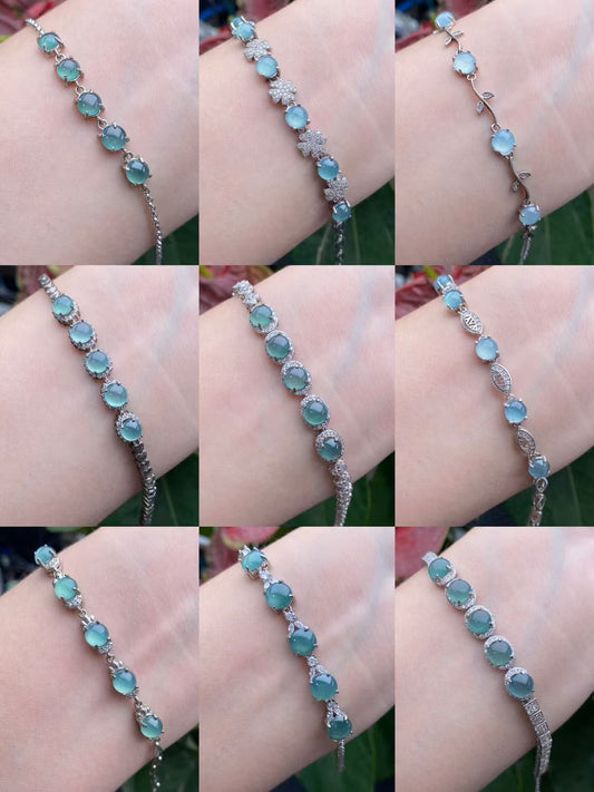 Exquisite S925 Silver Jade Hand Chain