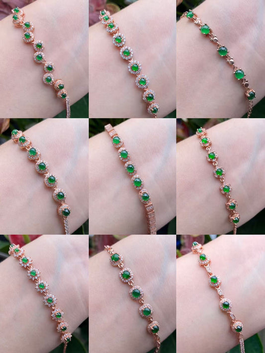 Exquisite S925 Silver Jade Hand Chain