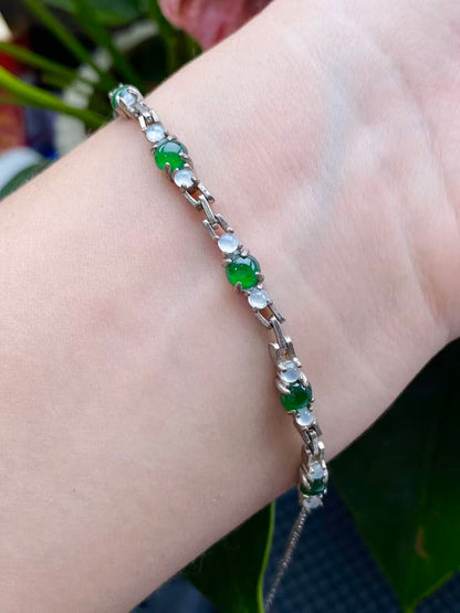 Exquisite S925 Silver Jade Hand Chain