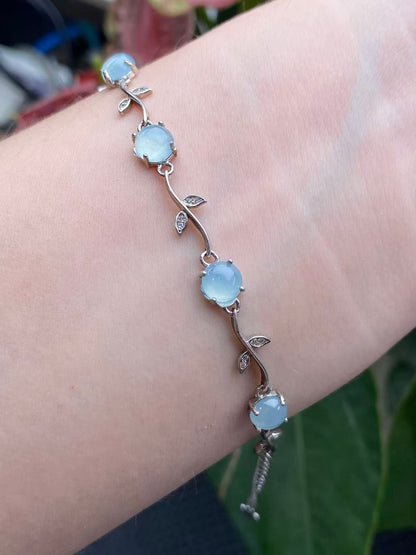 Exquisite S925 Silver Jade Hand Chain