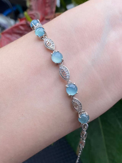 Exquisite S925 Silver Jade Hand Chain