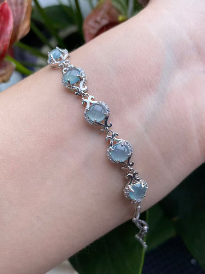 Exquisite S925 Silver Jade Hand Chain