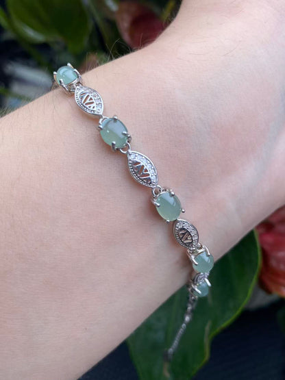 Exquisite S925 Silver Jade Hand Chain