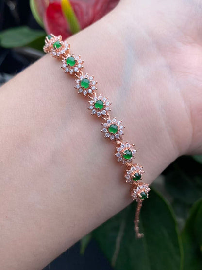 Exquisite S925 Silver Jade Hand Chain