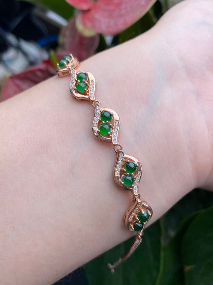 Exquisite S925 Silver Jade Hand Chain