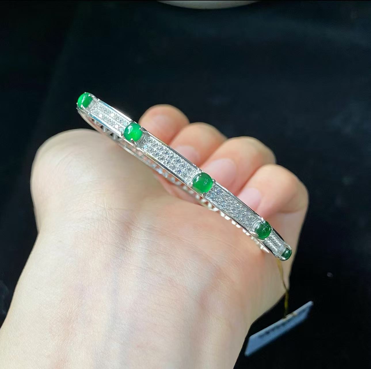 Exquisite S925 Silver Jade Bracelet