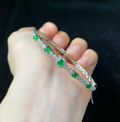 Exquisite S925 Silver Jade Bracelet