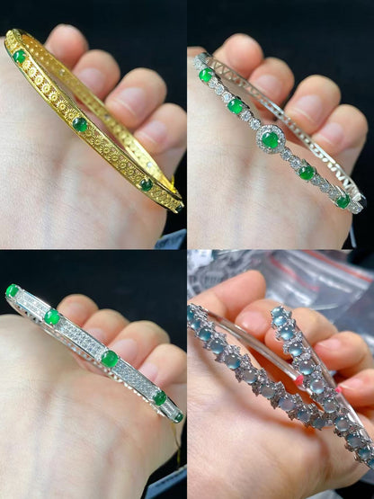 Exquisite S925 Silver Jade Bracelet